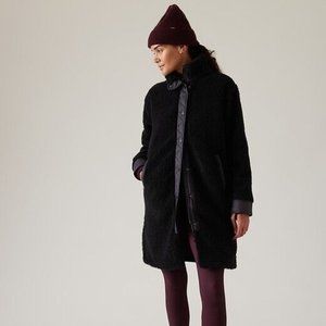 ATHLETA Cozy Day Hybrid Coat Large | Black Jacket #818454 NEW.